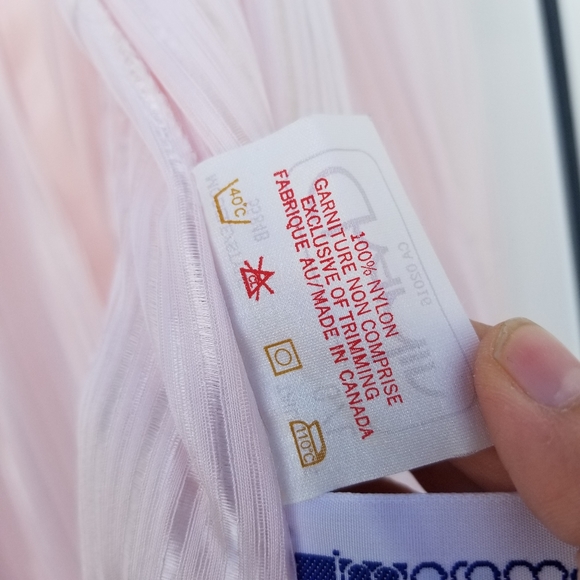 Chardin vintage pink lace two piece nightgown slip - Picture 6 of 15